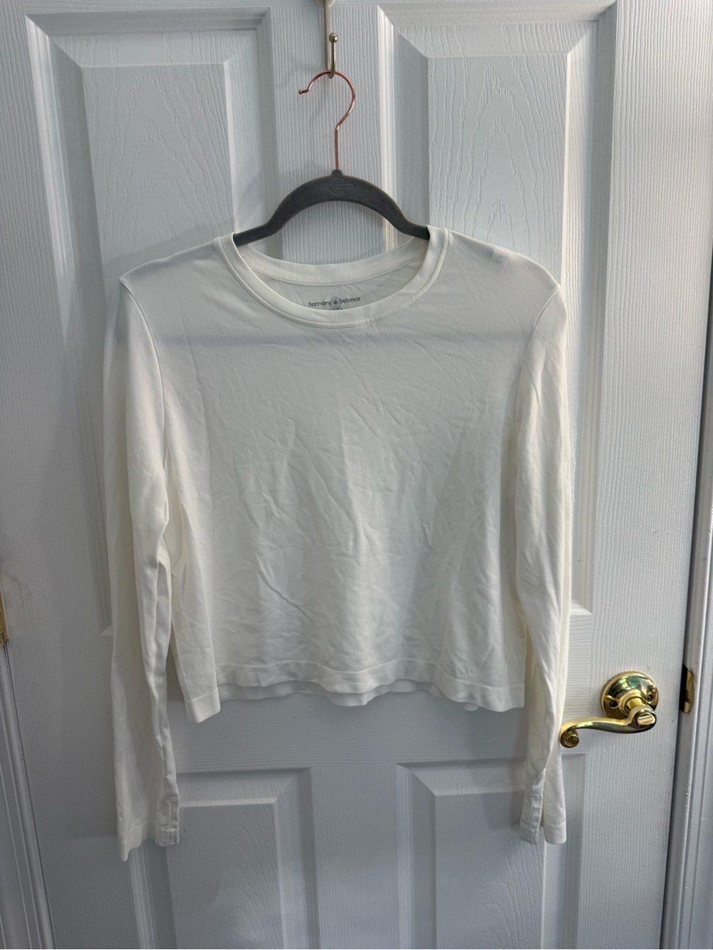 Everyday Long Sleeve Crewneck Tee - White